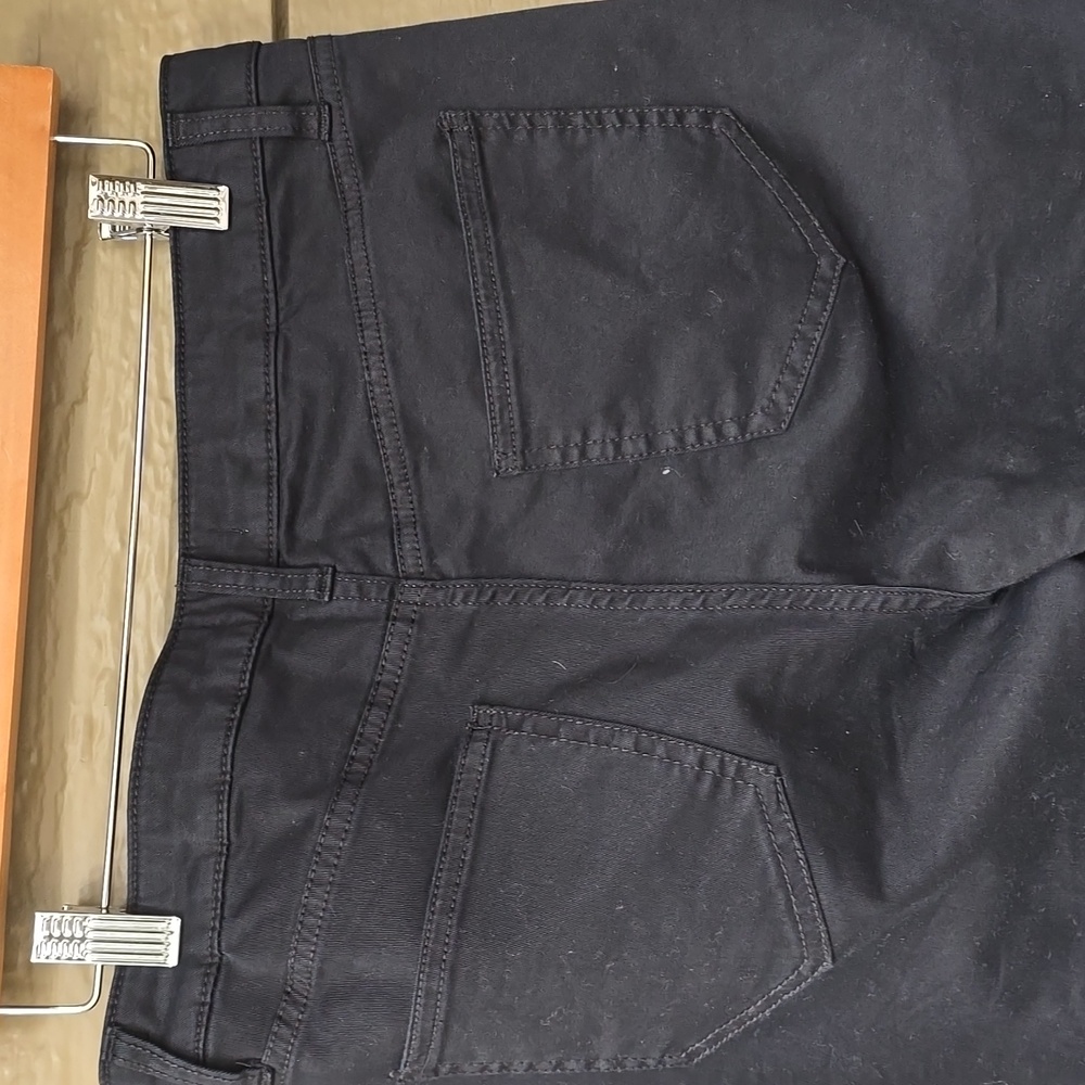 United Colors of Benetton Black Cropped Straight Leg Pants Size 8 - Picture 6 of 10